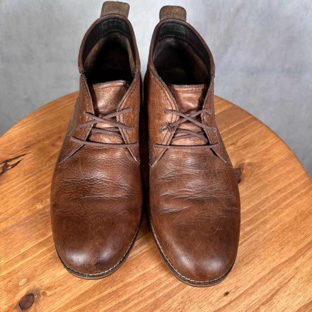 Cole Haan Chukka Boots Mens 10 M Brown Leather C11847 Good Lace Up Ankle Boot - Picture 3 of 13